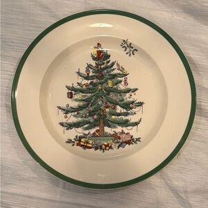 Spode England CHRISTMAS TREE Dinner Plate 10 1/2" S3324 EUC